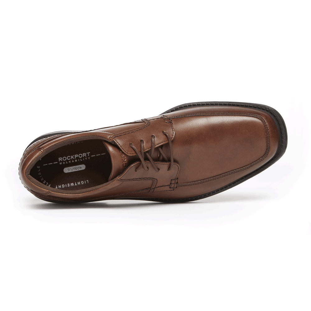 Rockport Singapore Mens Lace Up - Style Leader 2 Apron Toe Brown - HT4075138